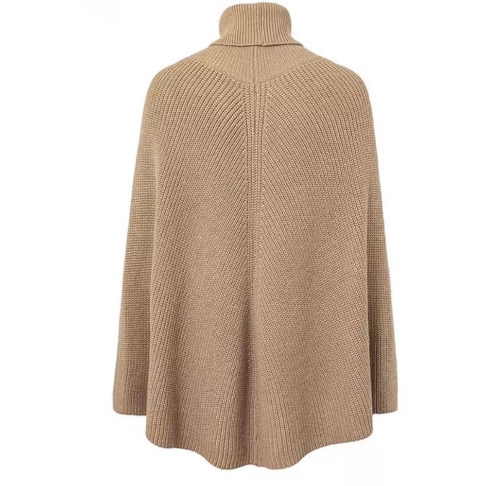 Camel Cloak Turtleneck Sweater - Picture 4 of 8